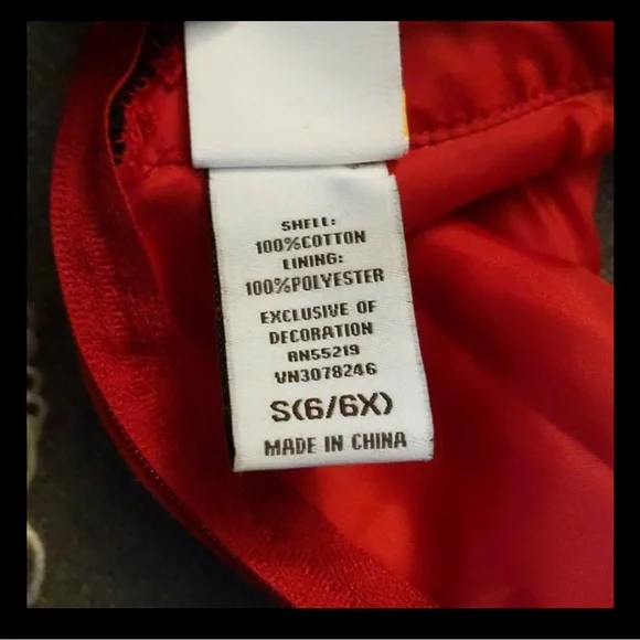 Harajuku Mini for Target by Gwen Stefani Tuxedo Red Dress Sz 6/6x - Picture 4 of 6